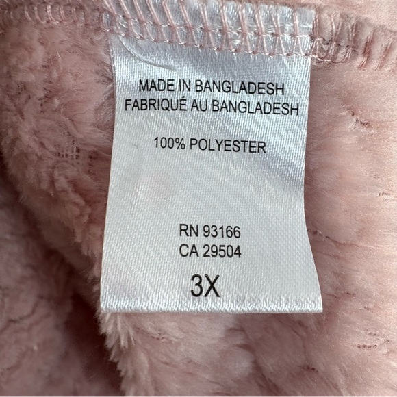 PEACE LOVE & DREAMS Lightweight Textured Jacket in Dusty Pink Size 3X — NWT - Picture 7 of 9